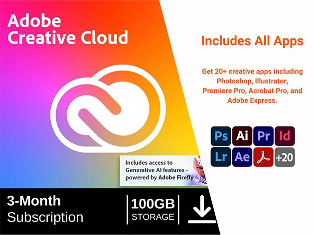 adobe creative cloud 4month account