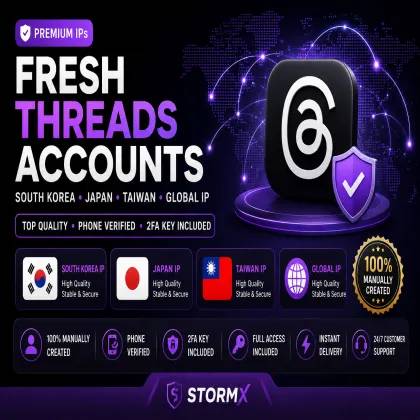 Fresh Threads Accounts With 2FA Key Verified