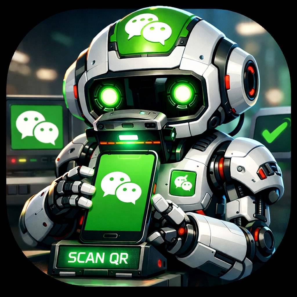 WeChat QR scan for account registration/confirmation