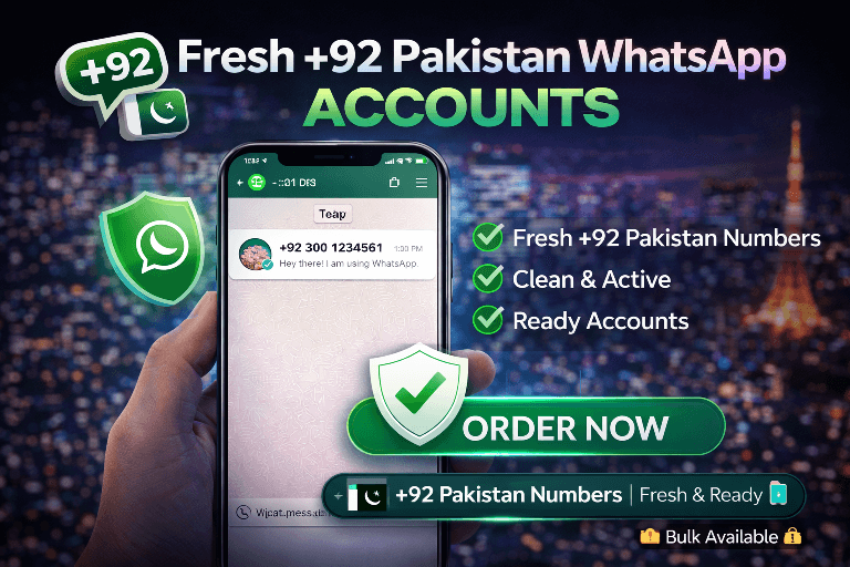 Fresh +92 Pakistan WhatsApp Accounts