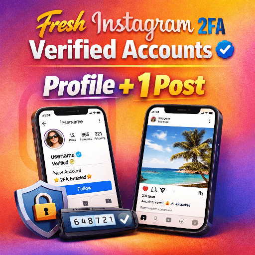 Fresh Instagram 2FA Verified Accounts – Profile + 1 Post