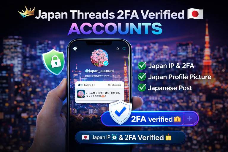Japan IP Fresh Threads 2FA Verified Accounts