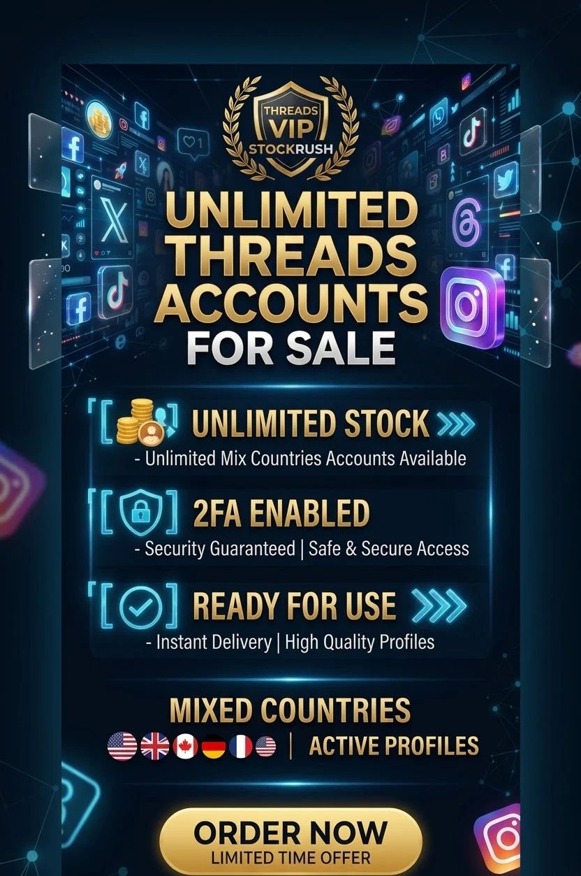 Premium Threads Accounts - Unlimited Stock & 2FA Enabled